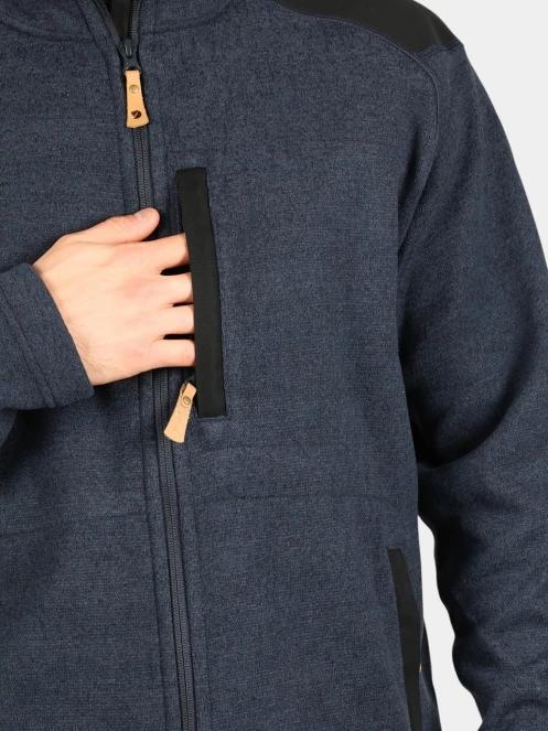 Fjallraven Buck Fleece M férfi polár pulóver sötétkék színben 6