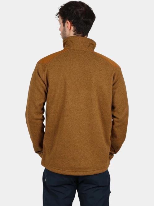 Fjallraven Buck Fleece M férfi polár pulóver barna színben 4