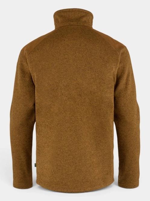 Fjallraven Buck Fleece M férfi polár pulóver barna színben 8