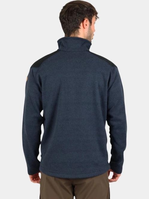Fjallraven Buck Fleece M férfi polár pulóver sötétkék színben 4