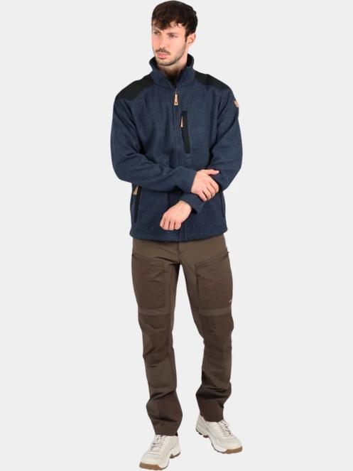 Fjallraven Buck Fleece M férfi polár pulóver sötétkék színben 5