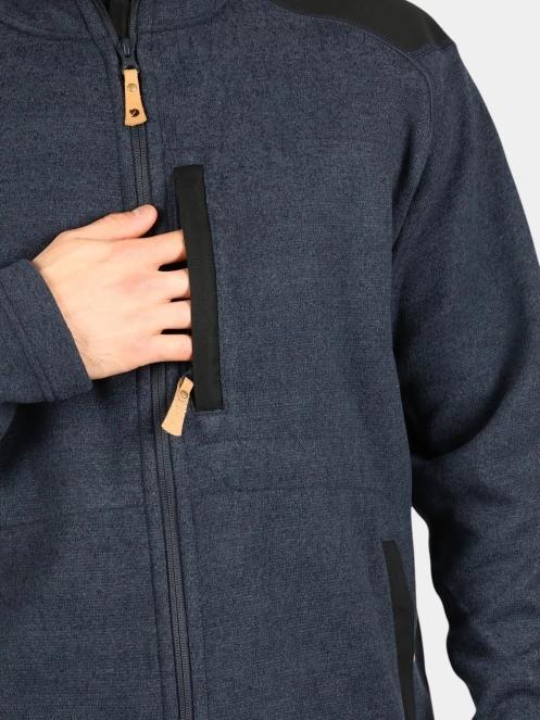 Fjallraven Buck Fleece M férfi polár pulóver sötétkék színben 6