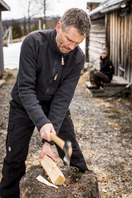 Fjallraven Buck Fleece M férfi polár pulóver sötétkék színben 9