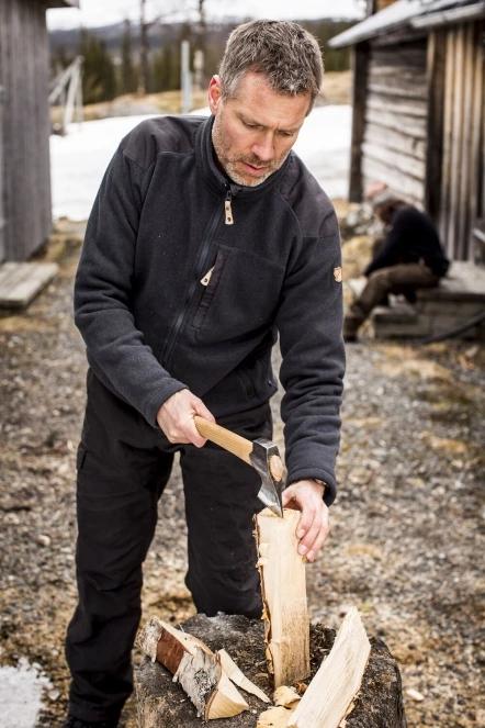Fjallraven Buck Fleece M férfi polár pulóver sötétkék színben 10