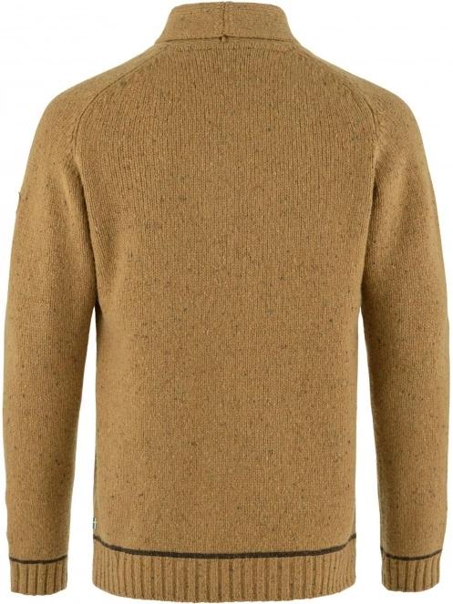 Fjallraven Lada Sweater M férfi kötött pulóver barna színben 3