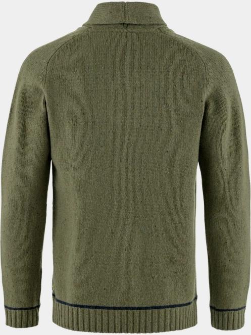 Fjallraven Lada Sweater M férfi kötött pulóver zöld színben 3