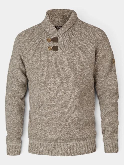 Fjallraven Lada Sweater M férfi kötött pulóver barna színben 5