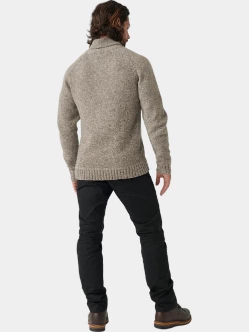 Fjallraven Lada Sweater M férfi kötött pulóver barna színben 4