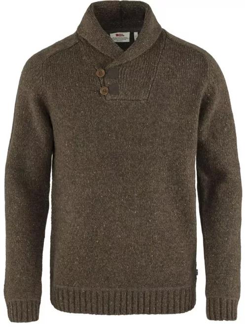 Fjallraven Lada Sweater M férfi pulóver barna színben 2
