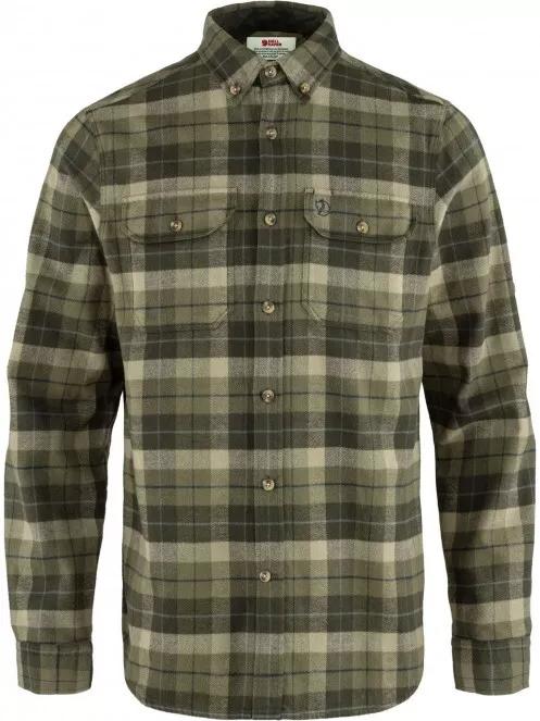 Fjallraven Singi Heavy Flannel Shirt M férfi hosszú ujjú ing zöld színben 2