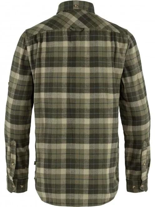 Fjallraven Singi Heavy Flannel Shirt M férfi hosszú ujjú ing zöld színben 3