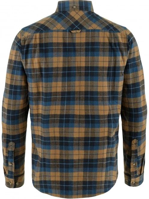 Fjallraven Singi Heavy Flannel Shirt M férfi hosszú ujjú ing barna színben 3