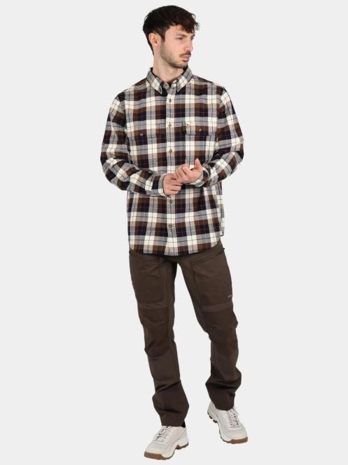 Fjallraven Singi Heavy Flannel Shirt M férfi hosszú ujjú ing sötétkék színben 5