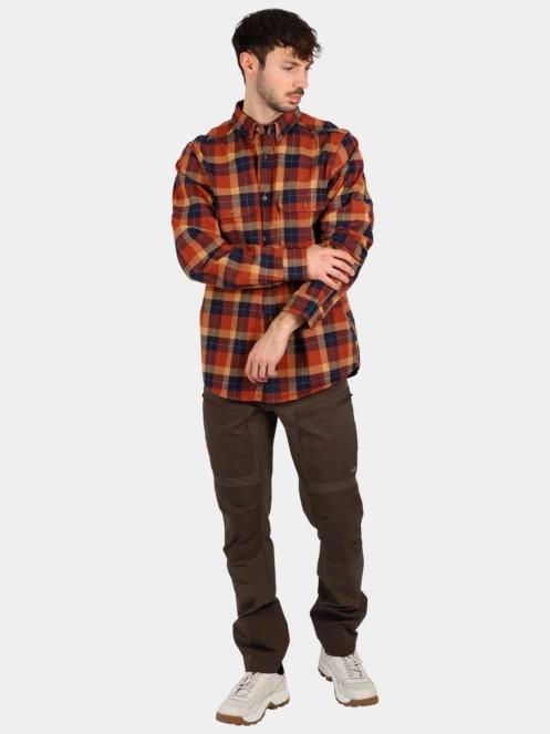 Fjallraven Singi Heavy Flannel Shirt M férfi hosszú ujjú ing narancssárga színben 5