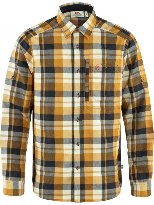 Fjallraven Fjällglim Shirt M férfi hosszú ujjú ing sárga színben 2