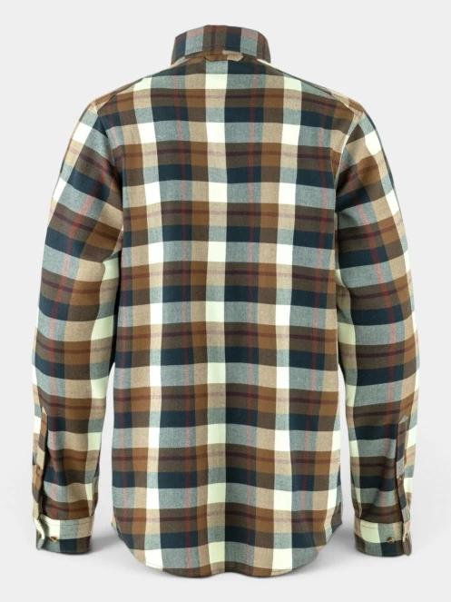 Fjallraven Fjällglim Relaxed Shirt M férfi hosszú ujjú ing barna színben 11