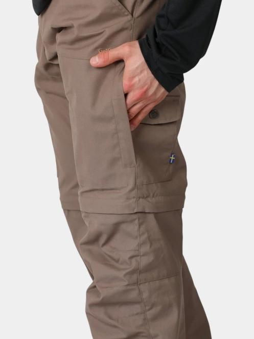 Fjallraven Karl Pro Zip-off Trousers M férfi túranadrág barna színben 7