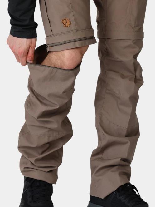 Fjallraven Karl Pro Zip-off Trousers M férfi túranadrág barna színben 9