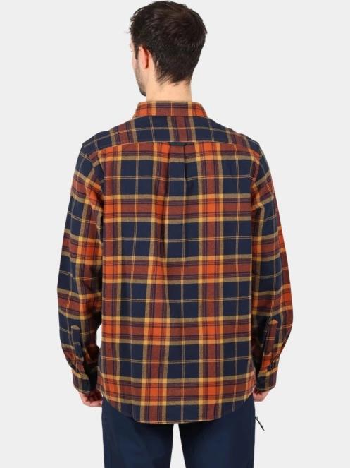 Fjallraven Övik Twill Shirt M férfi hosszú ujjú ing narancssárga színben 4