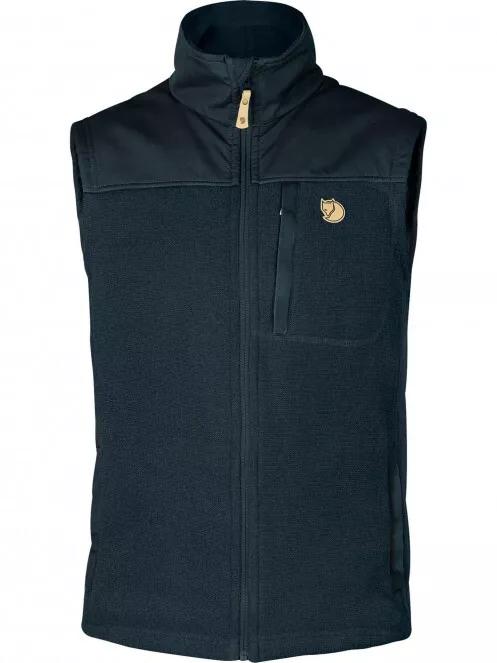 Fjallraven Buck Fleece Vest M férfi mellény sötétkék színben 2