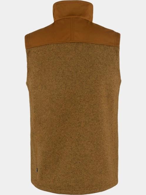 Fjallraven Buck Fleece Vest M férfi mellény barna színben 3