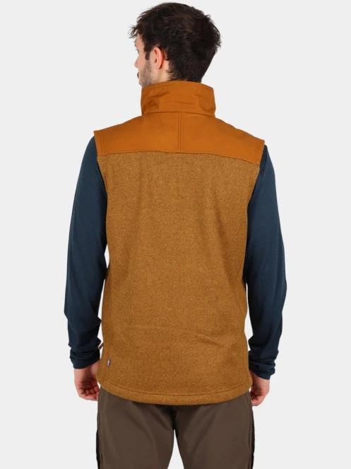 Fjallraven Buck Fleece Vest M férfi polár mellény barna színben 4
