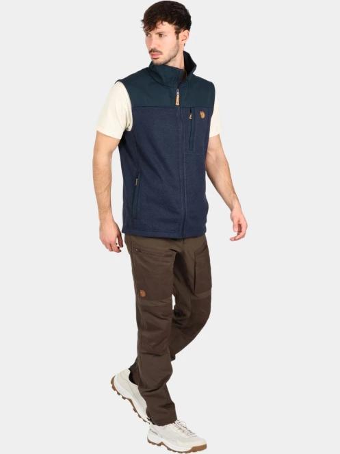 Fjallraven Buck Fleece Vest M férfi polár mellény sötétkék színben 5