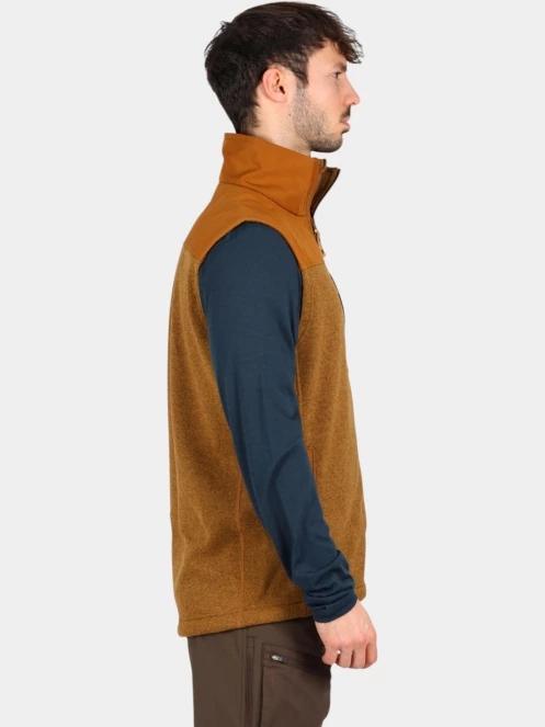 Fjallraven Buck Fleece Vest M férfi polár mellény barna színben 3