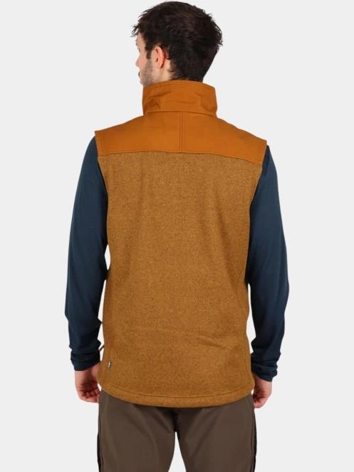Fjallraven Buck Fleece Vest M férfi polár mellény barna színben 4