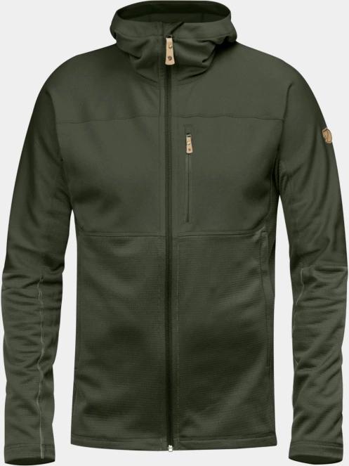 Fjallraven Abisko Trail Fleece M férfi polár pulóver zöld színben 2
