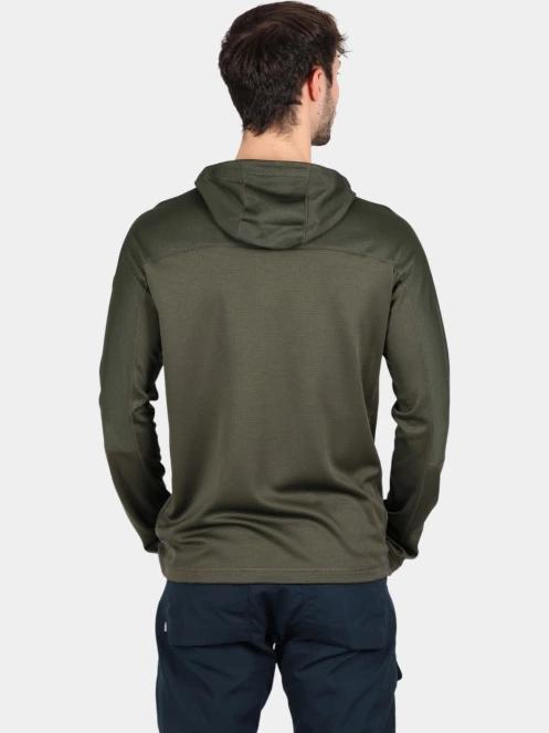 Fjallraven Abisko Trail Fleece M férfi polár pulóver zöld színben 4