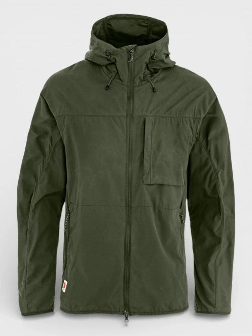 Fjallraven High Coast Wind Jacket M férfi széldzseki sötétzöld színben 2
