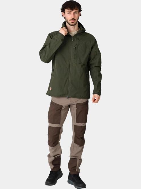 Fjallraven High Coast Wind Jacket M férfi széldzseki sötétzöld színben 5