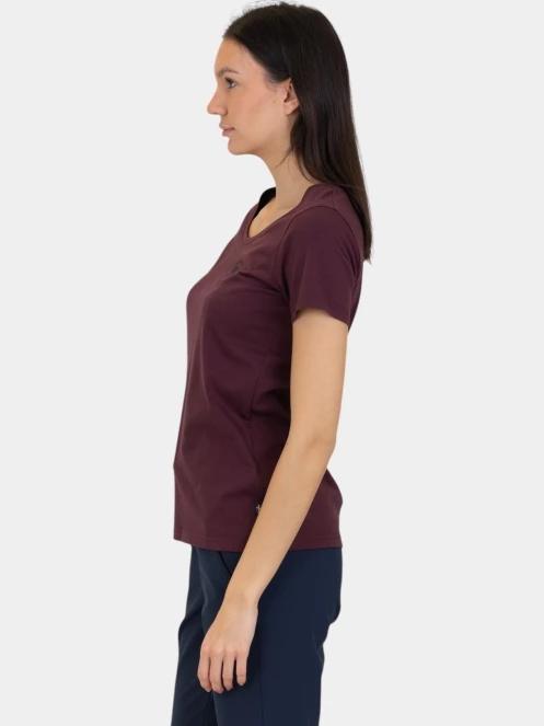 Fjallraven 1960 Logo T-shirt W női rövid ujjú póló bordó színben 3