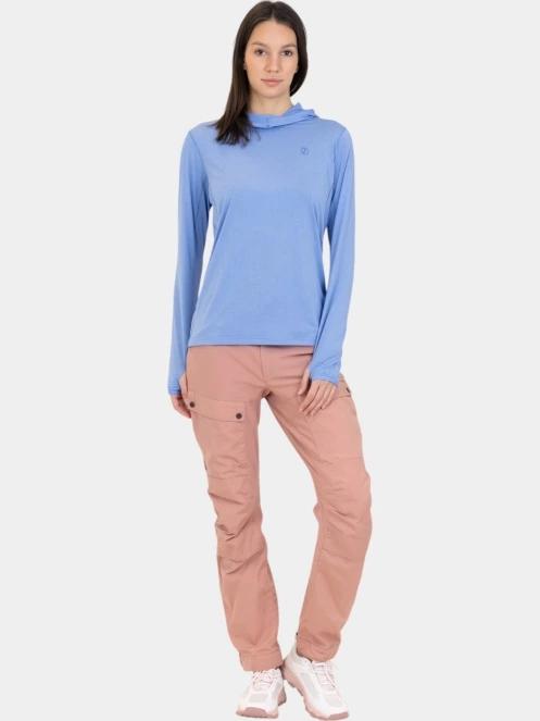 Fjallraven Abisko Sun-hoodie W női kapucnis pulóver kék színben 5