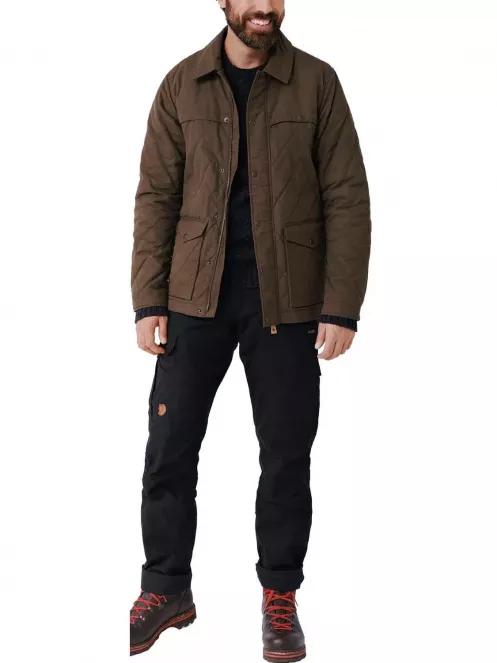 Fjallraven Övik Wool Padded Jacket M férfi utcai kabát oliva színben 2