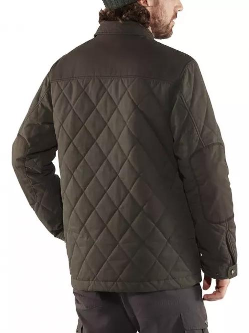 Fjallraven Övik Wool Padded Jacket M férfi utcai kabát oliva színben 3