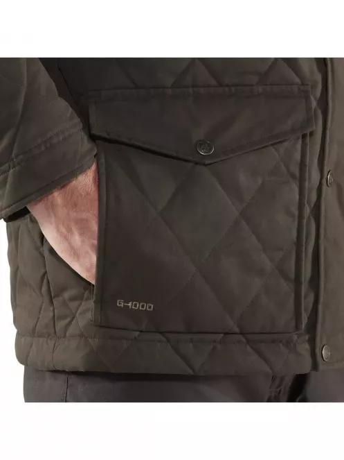 Fjallraven Övik Wool Padded Jacket M férfi utcai kabát oliva színben 4