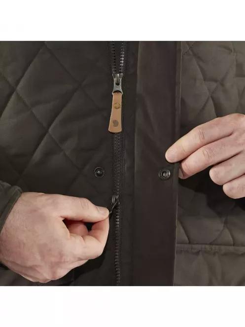 Fjallraven Övik Wool Padded Jacket M férfi utcai kabát oliva színben 5