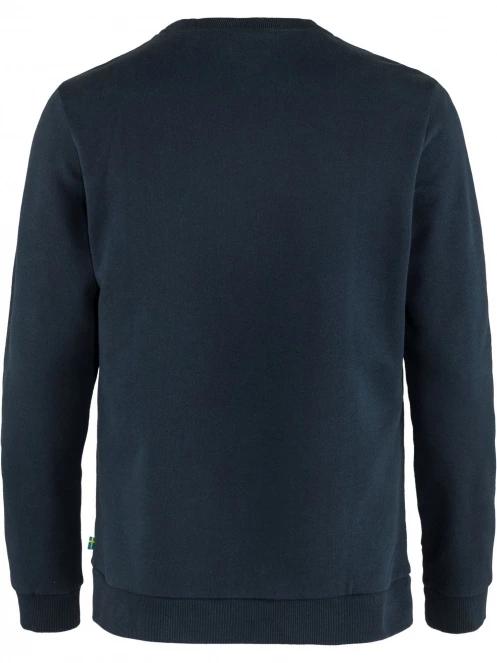 Fjallraven Fjällräven Logo Sweater M férfi pulóver sötétkék színben 3