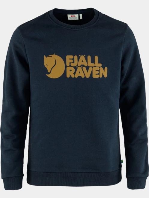 Fjallraven Fjällräven Logo Sweater M férfi pulóver sötétkék színben 5