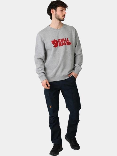 Fjallraven Fjällräven Logo Sweater M férfi pulóver szürke színben 5