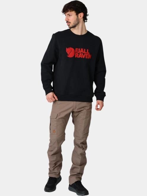 Fjallraven Fjällräven Logo Sweater M férfi pulóver fekete színben 5