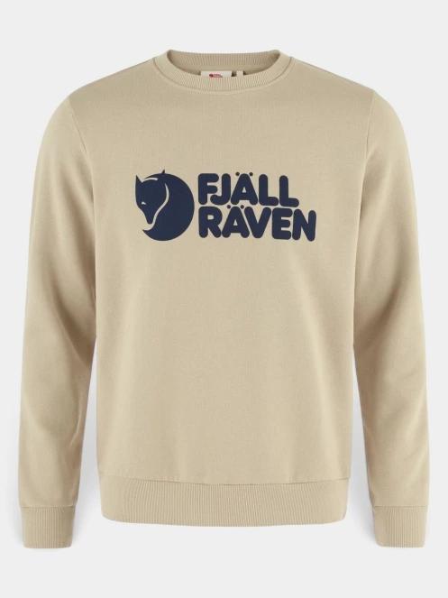 Fjallraven Fjällräven Logo Sweater M férfi pulóver homok színben 2