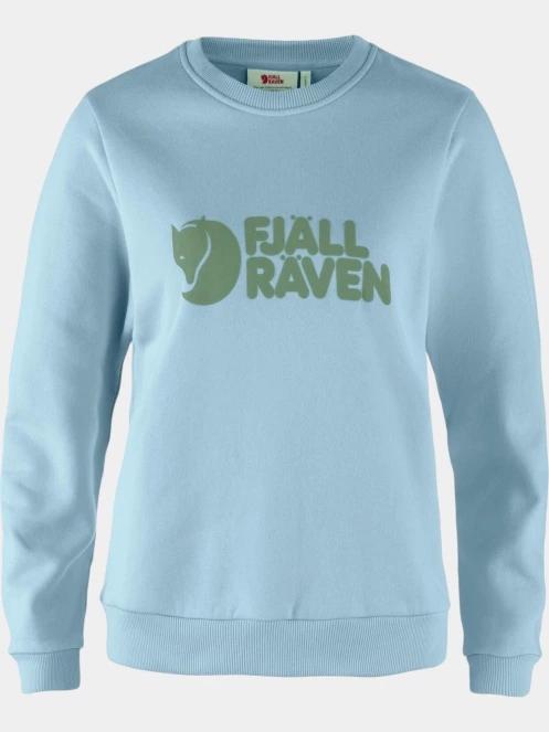 Fjallraven Fjällräven Logo Sweater W női pulóver világoskék színben 2