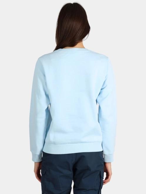 Fjallraven Fjällräven Logo Sweater W női pulóver világoskék színben 4