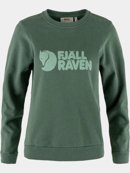 Fjallraven Fjällräven Logo Sweater W női pulóver zöld színben 2