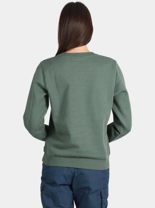 Fjallraven Fjällräven Logo Sweater W női pulóver zöld színben 4