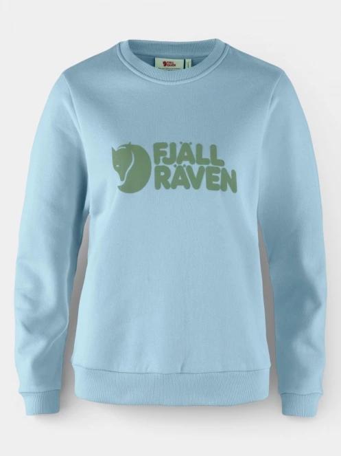 Fjallraven Fjällräven Logo Sweater W férfi pulóver világoskék színben 2