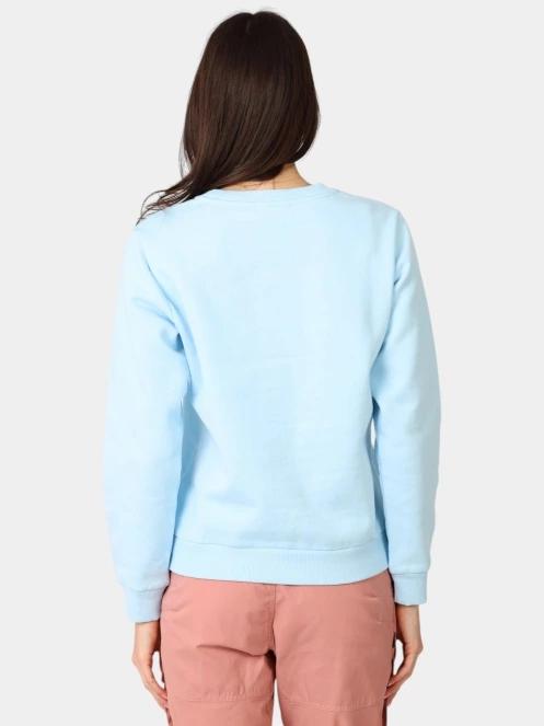 Fjallraven Fjällräven Logo Sweater W női pulóver világoskék színben 4